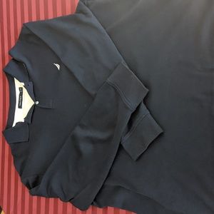 Nautica Long Sleeve Polo Navy Blue XXL